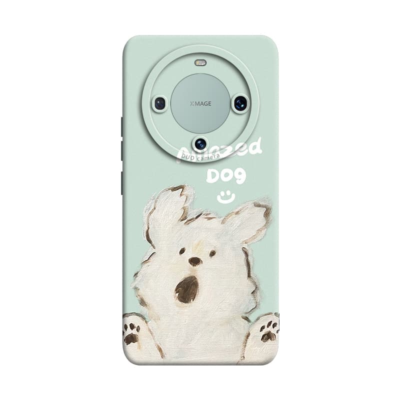 GGUU Silicone Material Windy Puppy Skin Friendly Touch Phone Cases HUAWEI Mate60/60Pro/60Pro+ Refreshing