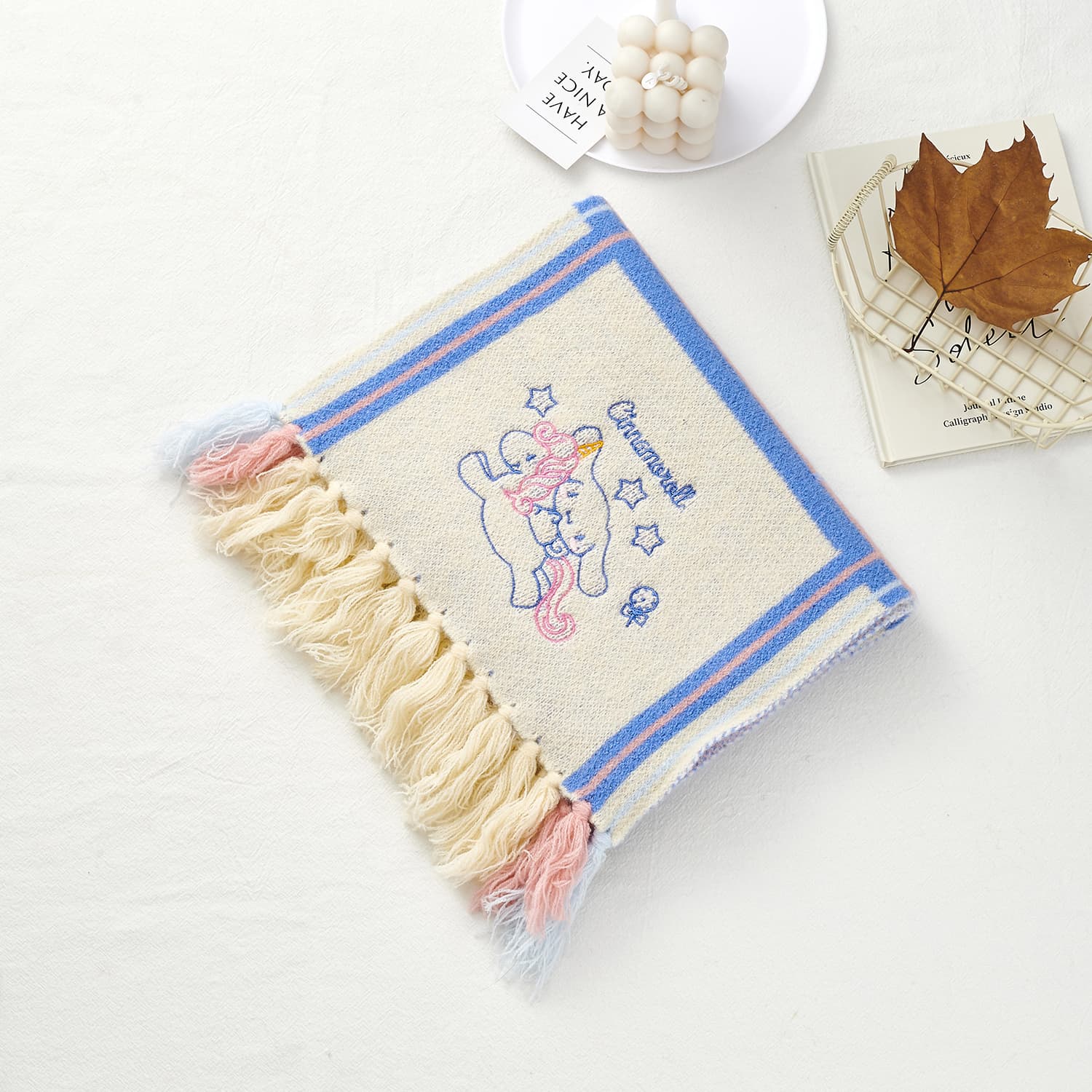 Sanrio My Melody Cinnamoroll вязаные шарфы из полиэстера унисекс