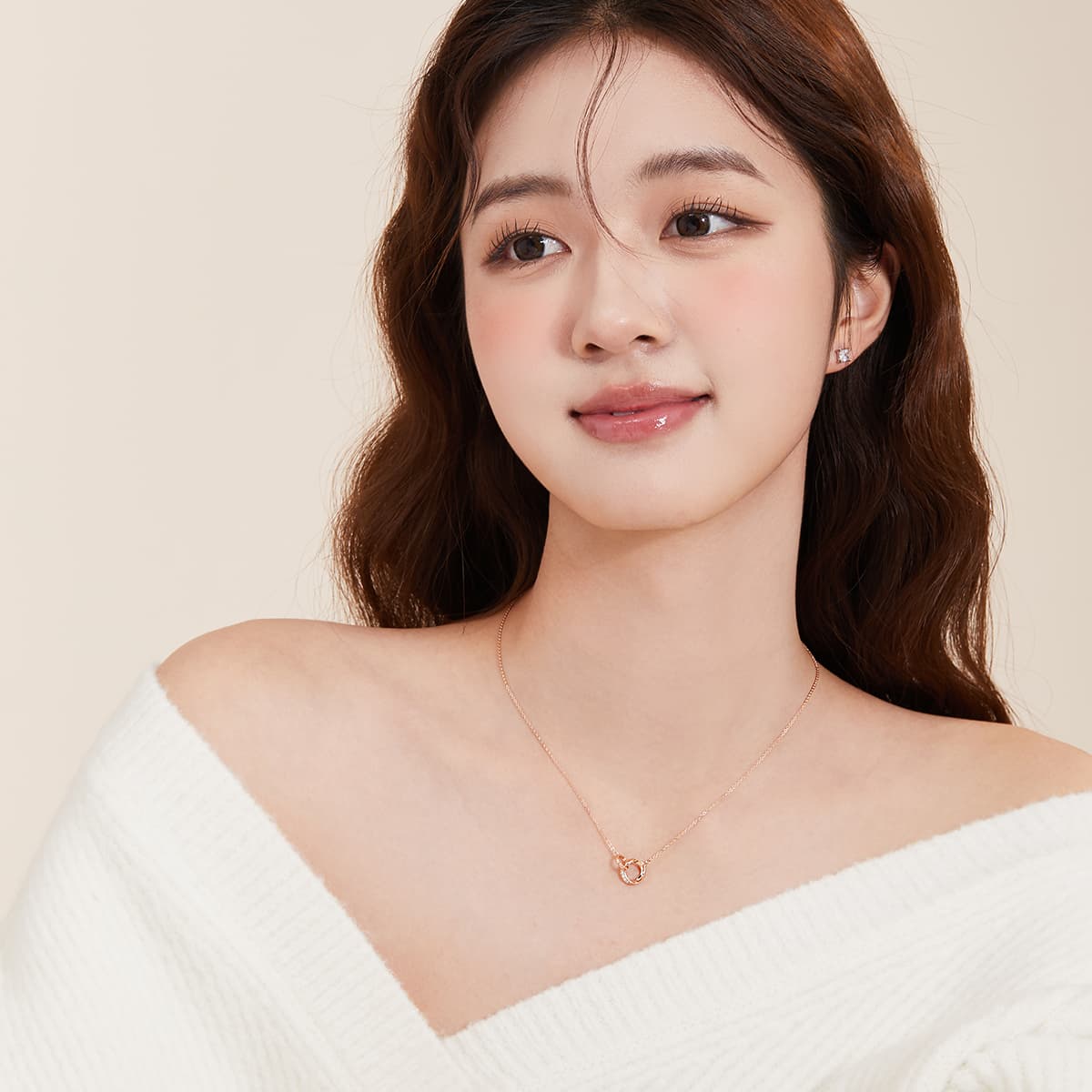 Ожерелья из сплава DODOGOGO женские серебро, розовое золото, упаковка