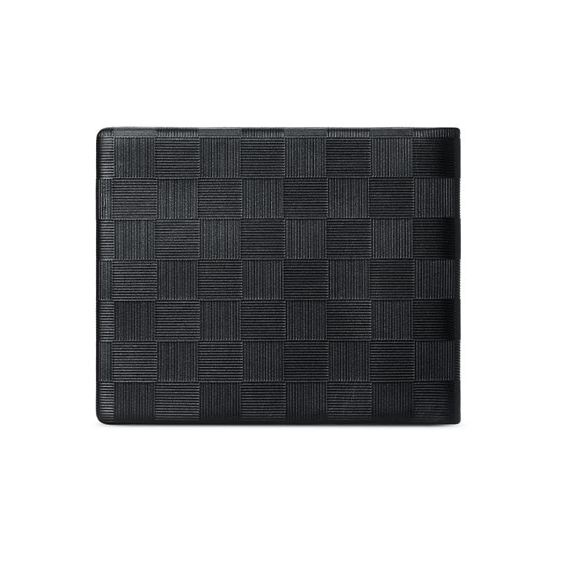 AUGTARLION Кошелек для монет из коровьей кожи с несколькими отделениями для карт, мужской черный