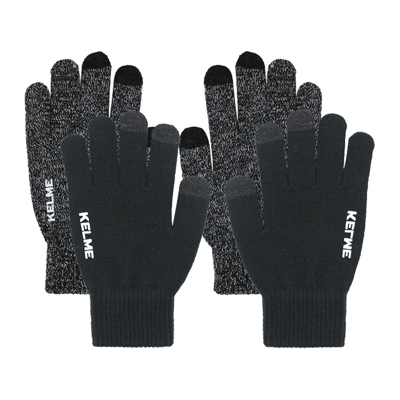 KELME Перчатки из полиэстера и эластана унисекс, черные, серые