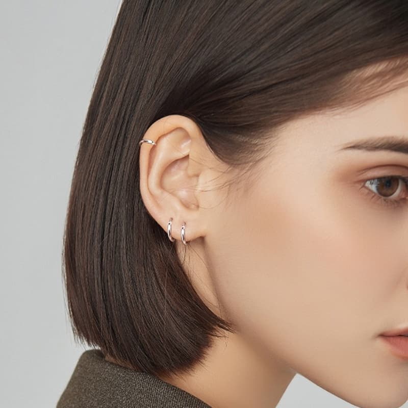 Серьги ZWU из стерлингового серебра унисекс