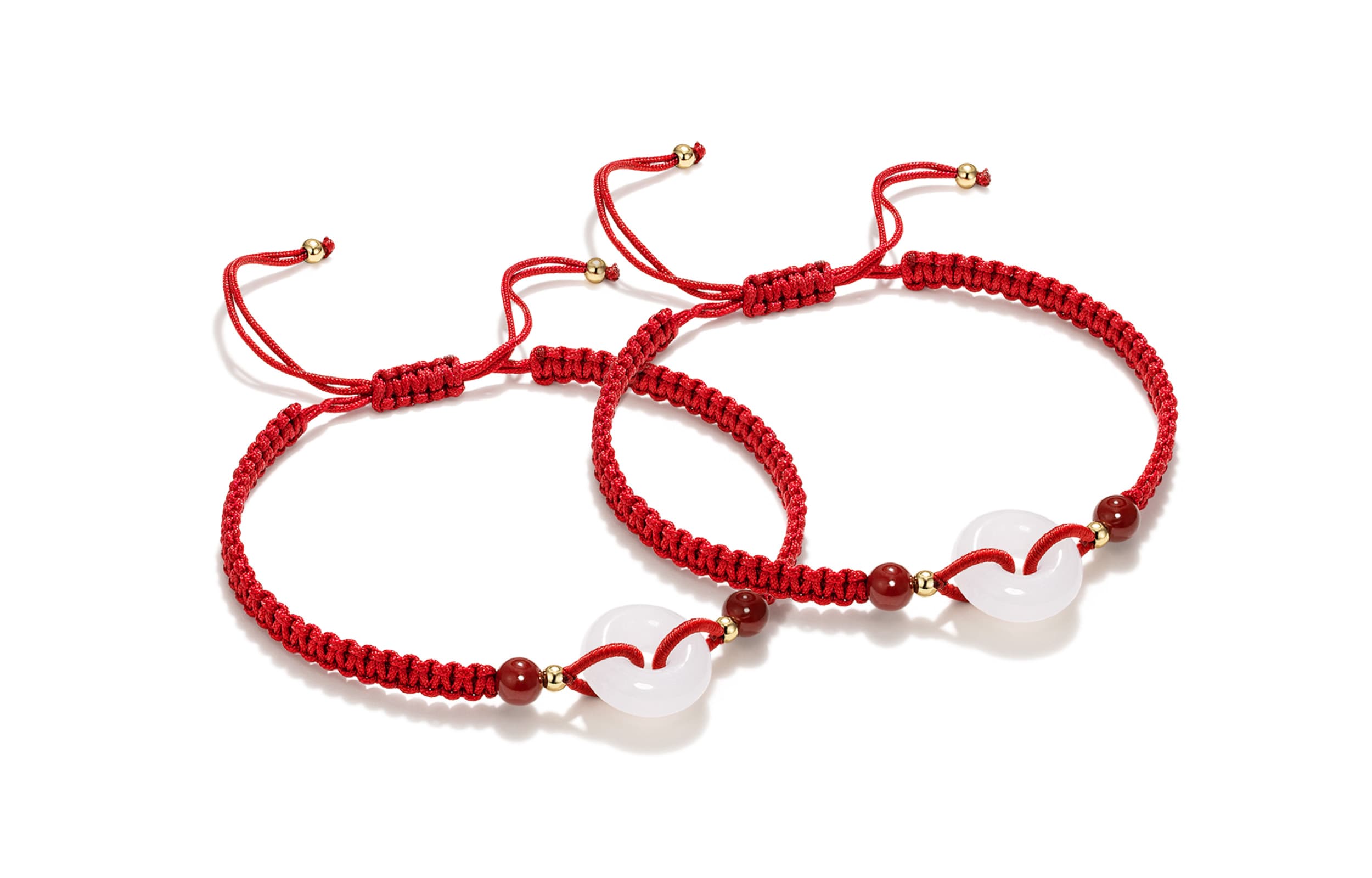 Браслеты Jodie&Kevin из нефрита с халцедоном унисекс