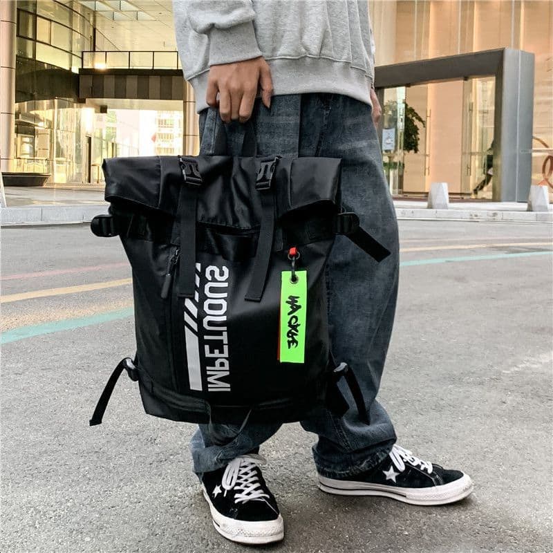 GEERDUN Оксфордский рюкзак унисекс, черный