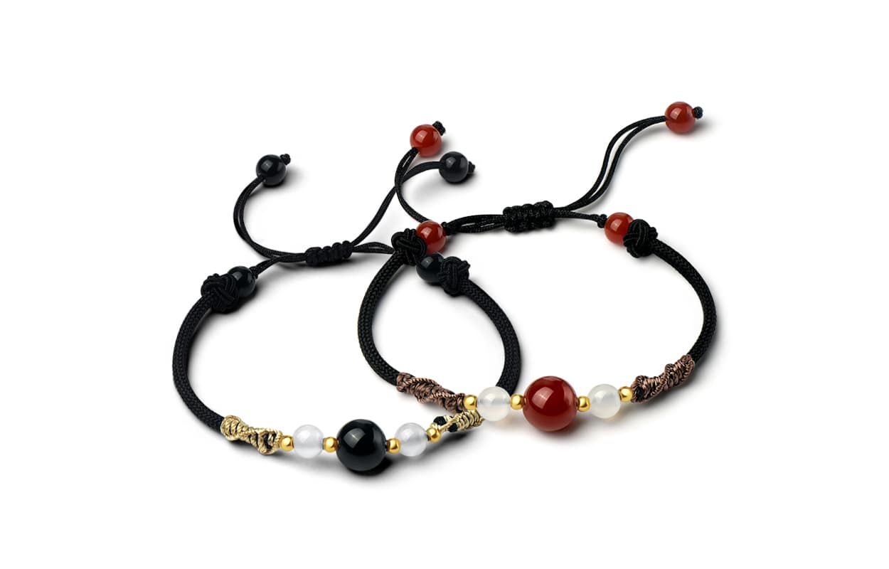 WANLIACC Браслеты из нефрита с цветной глазурью унисекс