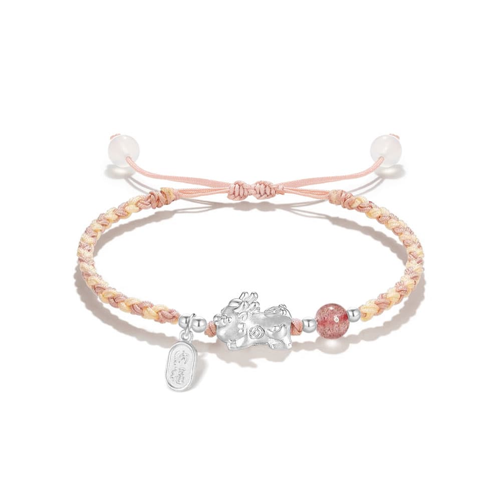 Женский плетеный ремешок из стерлингового серебра для рукоделия, унисекс