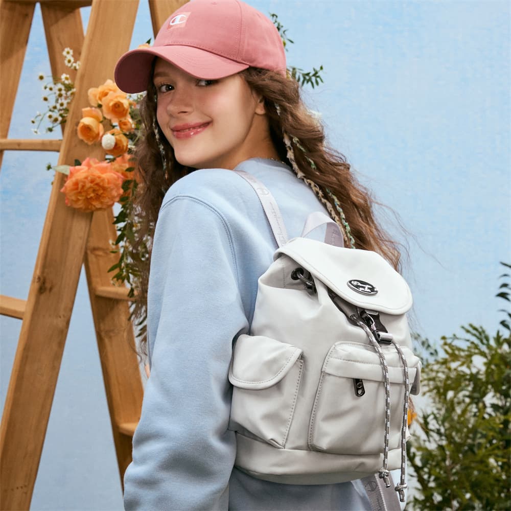 Рюкзак Champion из ткани, обычный унисекс, серый/белый/черный/джинсовый