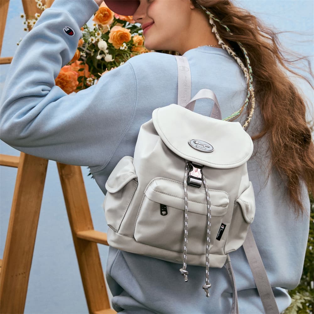 Рюкзак Champion из ткани, обычный унисекс, серый/белый/черный/джинсовый