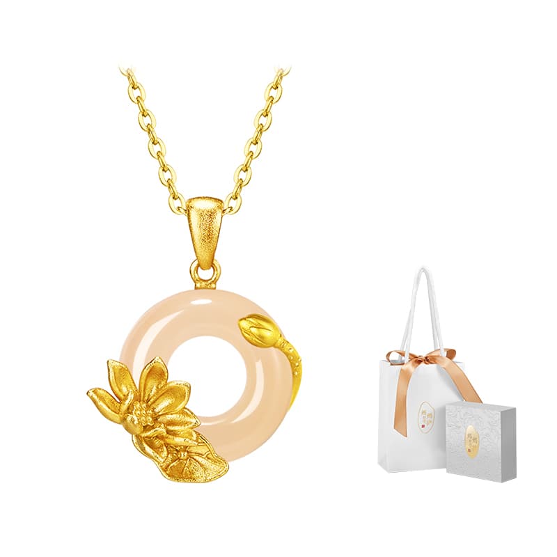 MAMADESHOUHU Ожерелья из халцедона и нефрита женские