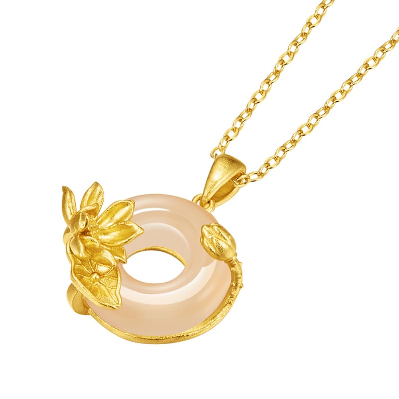 MAMADESHOUHU Ожерелья из халцедона и нефрита женские