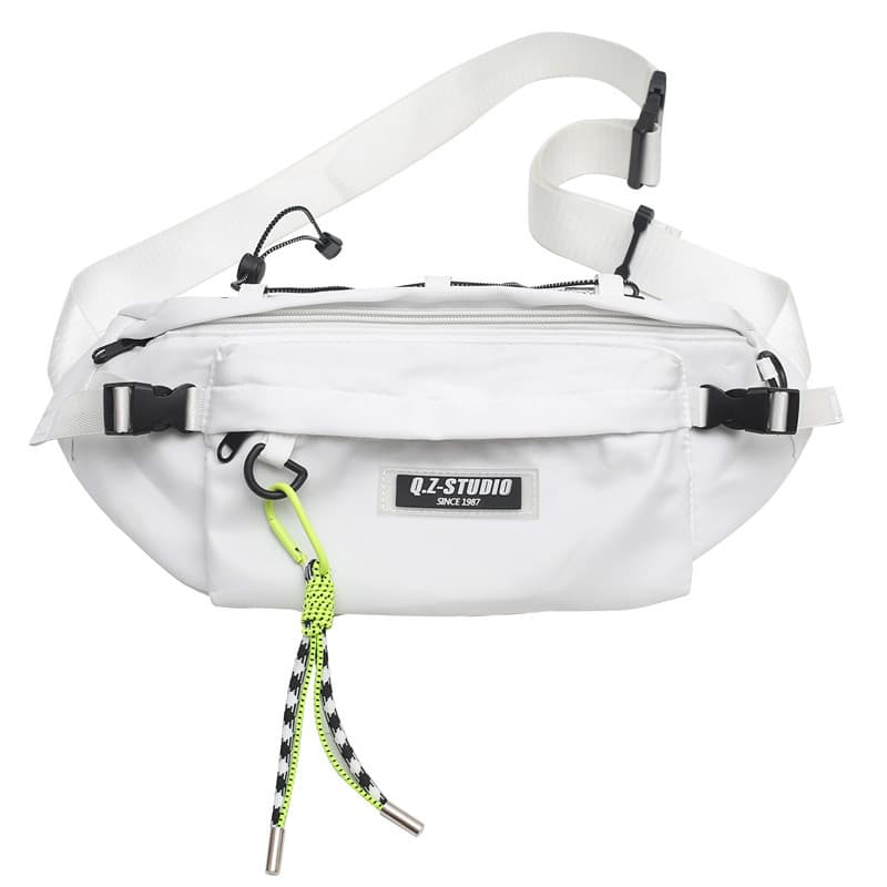 GEERDUN Нейлоновая сумка через плечо на одно плечо Сумка-слинг Обычный унисекс Черный/Белый/Хаки