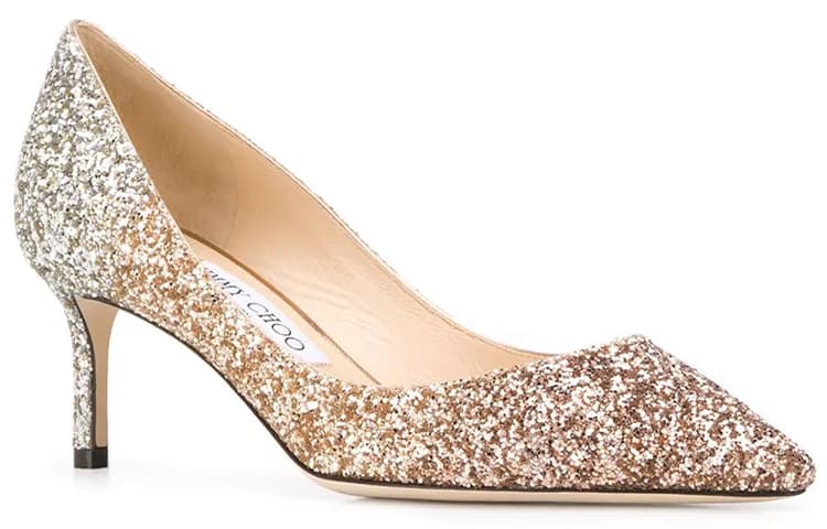 Jimmy Choo ROMY Женские туфли на высоком тонком каблуке 6 см, розовое золото