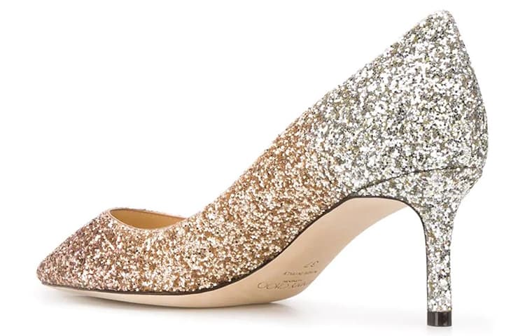 Jimmy Choo ROMY Женские туфли на высоком тонком каблуке 6 см, розовое золото