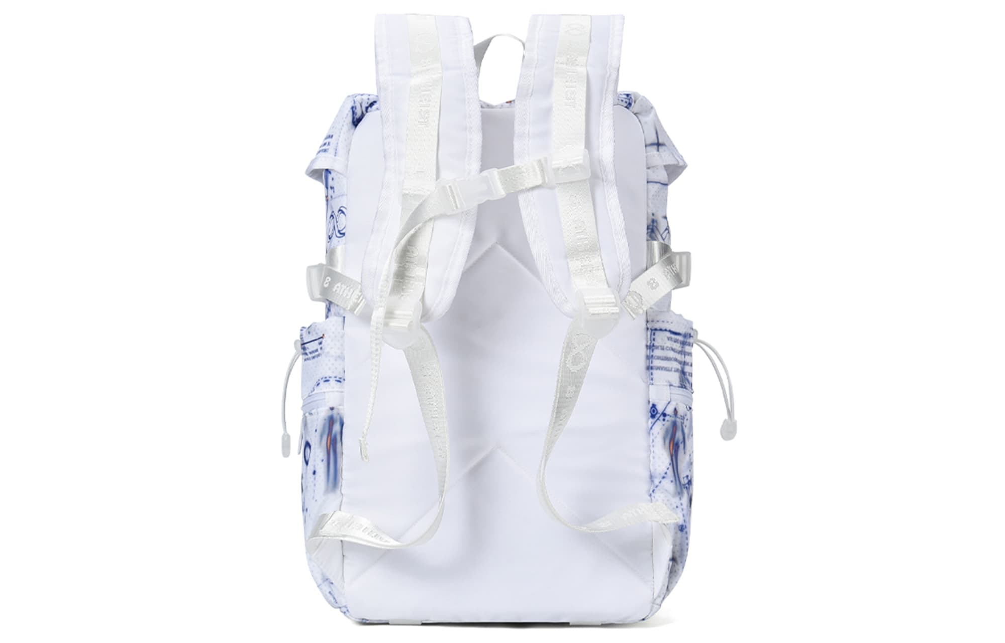 8atheist Рюкзак из полиэстера, обычный унисекс, с синим узором и белой основой