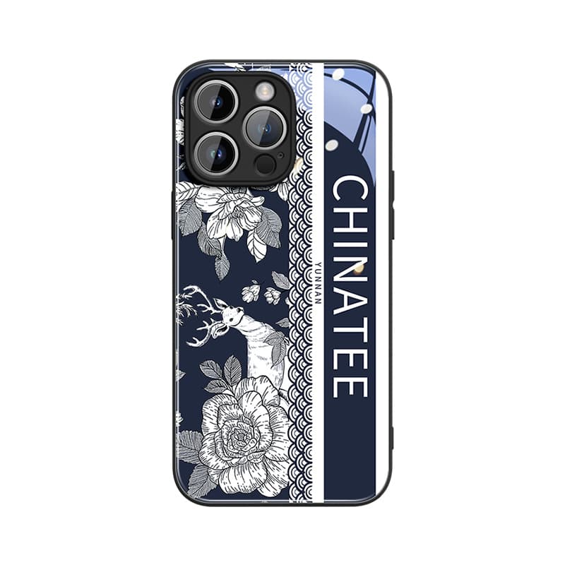 GGUU стеклянный материал, линейка, чайная женская кожа, приятные для кожи сенсорные чехлы для телефонов, работает с Apple/Apple IPhone15, оригинальный дизайн