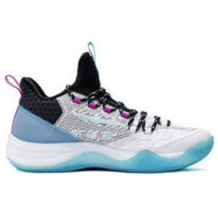 361° Big3 2.0 Противоскользящие износостойкие баскетбольные кроссовки со средним верхом мужские белые фиолетовые