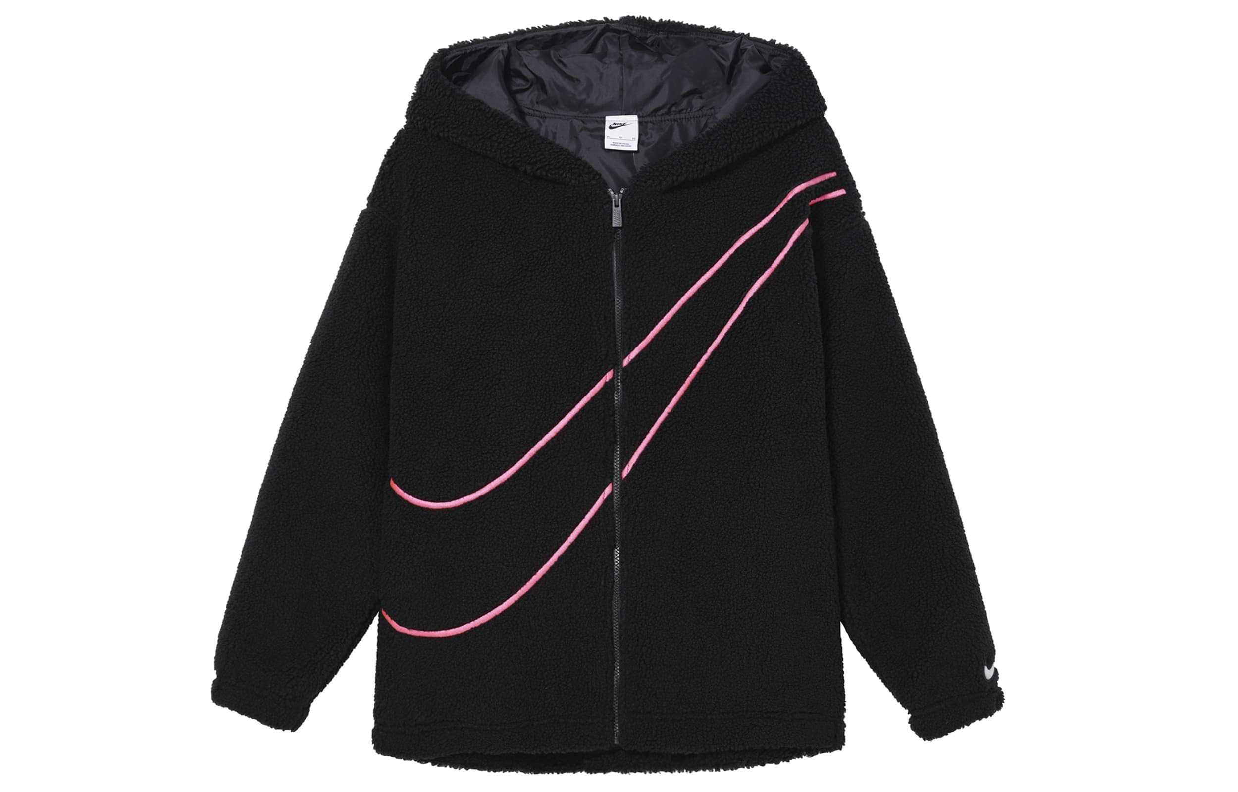 Nike Dragon New Year's Collection SPORTSWEAR Velvet feel Coat Women's Black