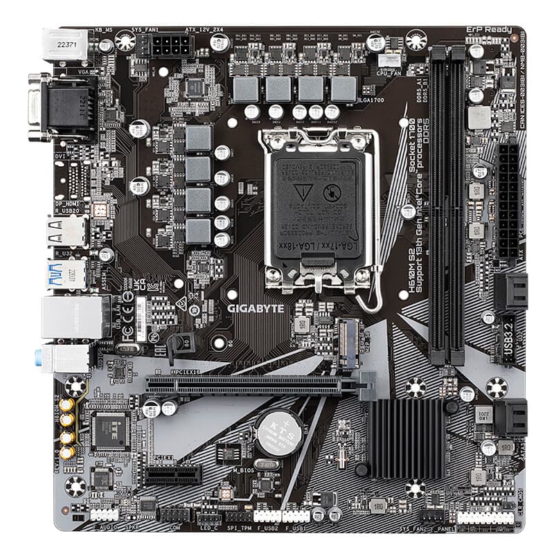 Коллекция GIGABYTE H610 поддерживает материнские платы для настольных компьютеров с 12 процессорами 12400/12600KF