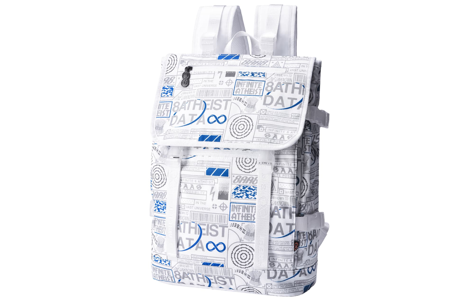 8Атеистический студенческий рюкзак из полиэстера, обычный унисекс, звездно-белый