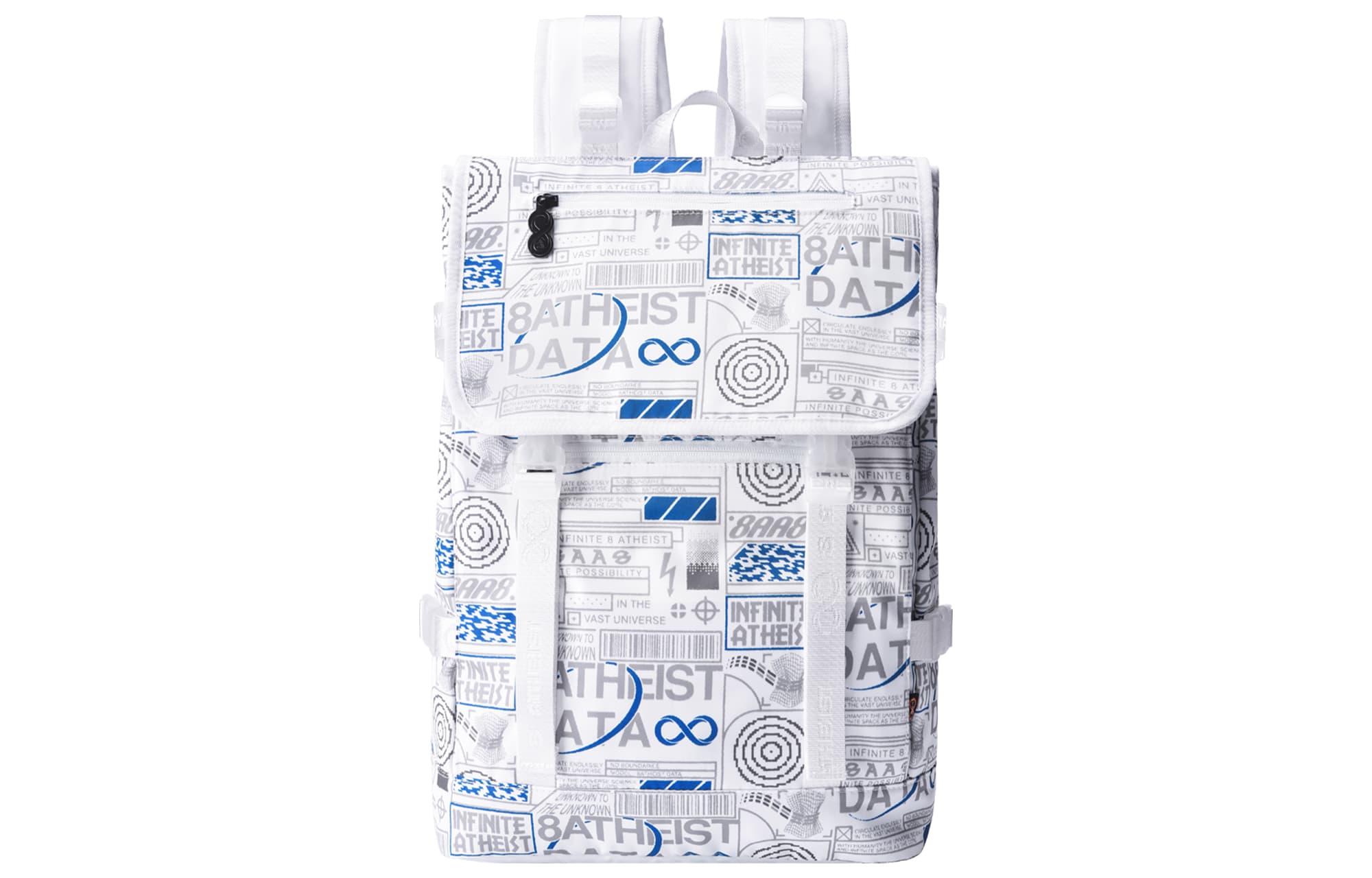 8Атеистический студенческий рюкзак из полиэстера, обычный унисекс, звездно-белый