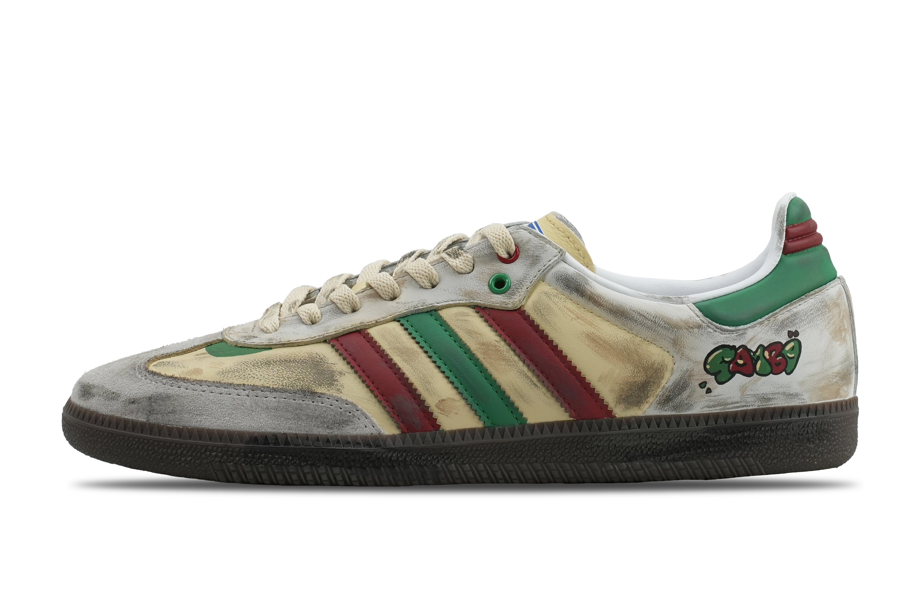 Adidas Originals SAMBA OG Low Top Skateboard Shoes Unisex Beige Gray