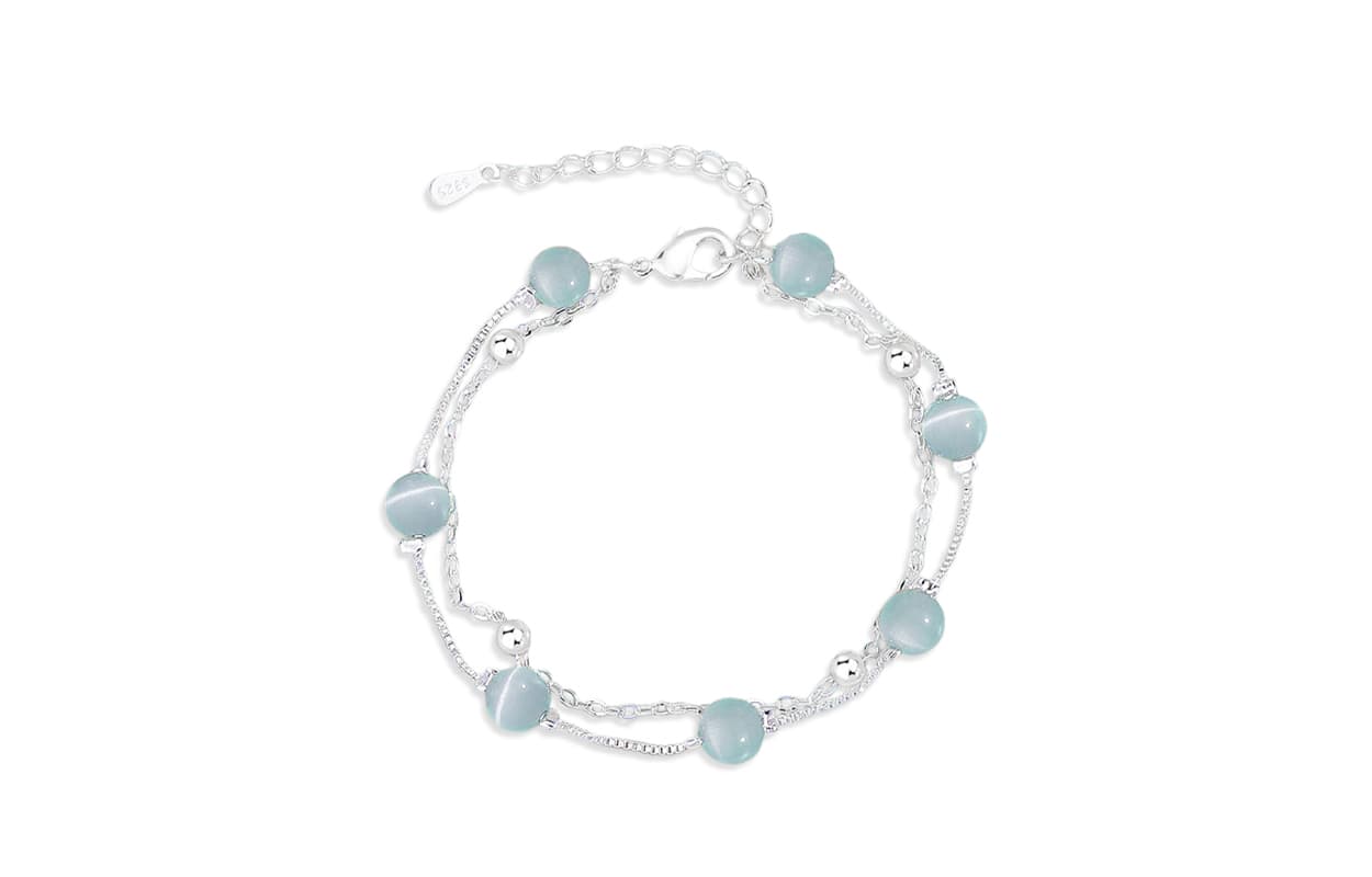 WANLIACC Женские браслеты из нефрита с цветной глазурью