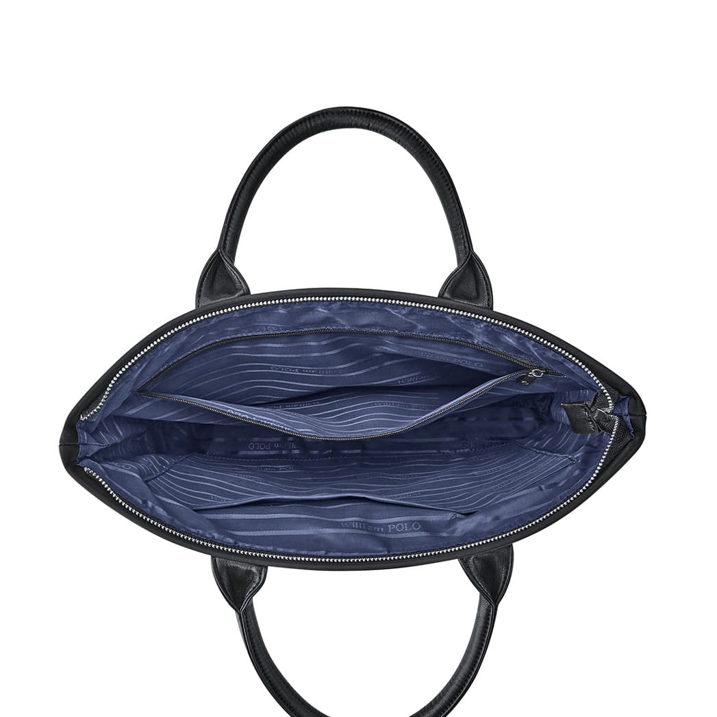 Нейлоновая сумка для компьютера WilliamPOLO, деловой портфель, мужской, средний размер, черный