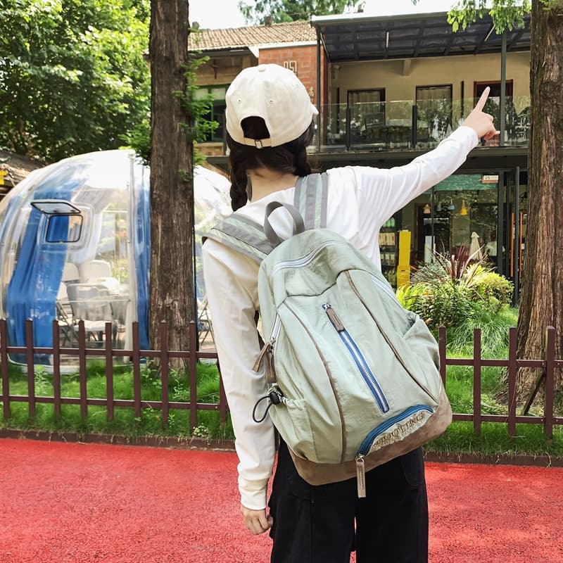 Рюкзак Deli Bear из нейлона, обычный, унисекс, черный/зеленый/розовый/красный/черный