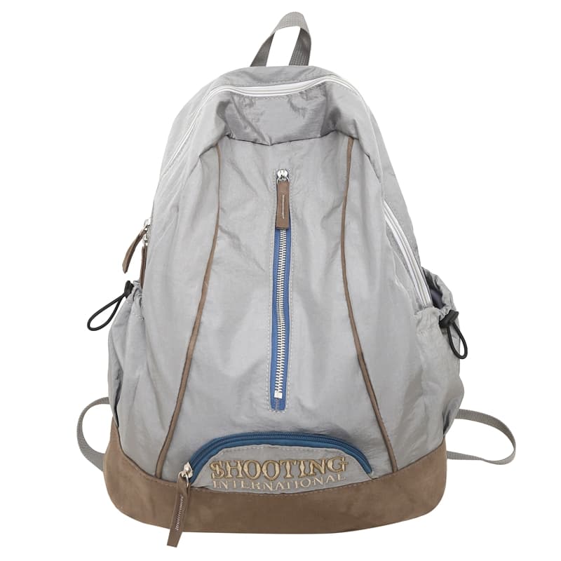 Deli Bear Nylon Backpack Regular Unisex Black/Green/Pink/Red/Black