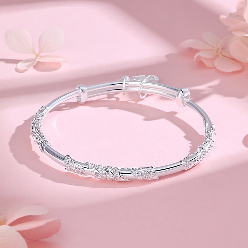 SINO GEM 999 тонкий серебряный материал серебряный браслет женский