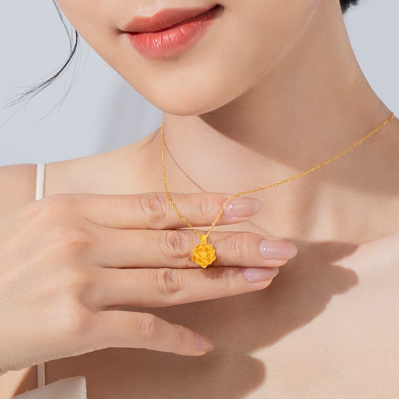 Золотой кулон SINO GEM унисекс