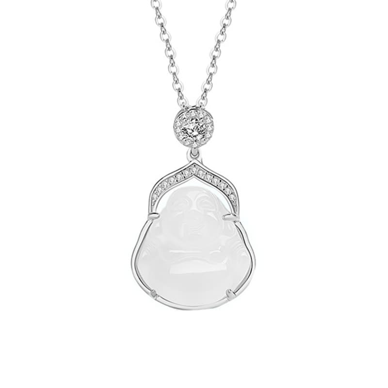 LIU GUI FU JEWELRY Ожерелье из стерлингового серебра S925 с халцедоном унисекс