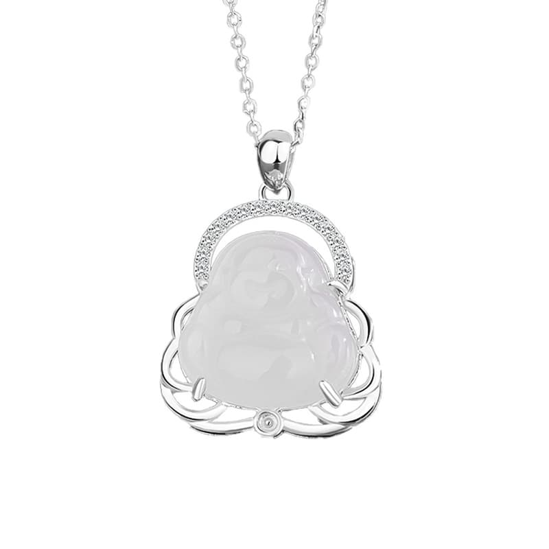 LIU GUI FU JEWELRY Ожерелье из стерлингового серебра S925 с халцедоном унисекс