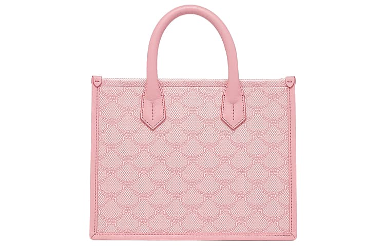 MCM Himmel из парусины с покрытием, кожаная большая сумка, сумка для покупок, сумка через плечо, маленькая женская сумочка Cherry Blossom Pink