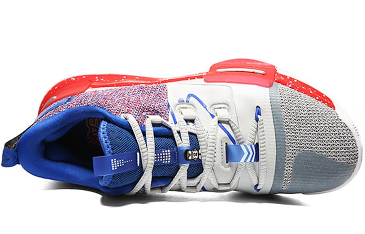 PEAK Taichi Flashing Противоскользящие износостойкие низкие баскетбольные кроссовки мужские светло-серые вересковые