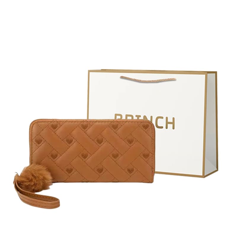 Кошелек BRINCH из искусственной кожи, обычный женский, черный/белый/хаки/коричневый/розовый