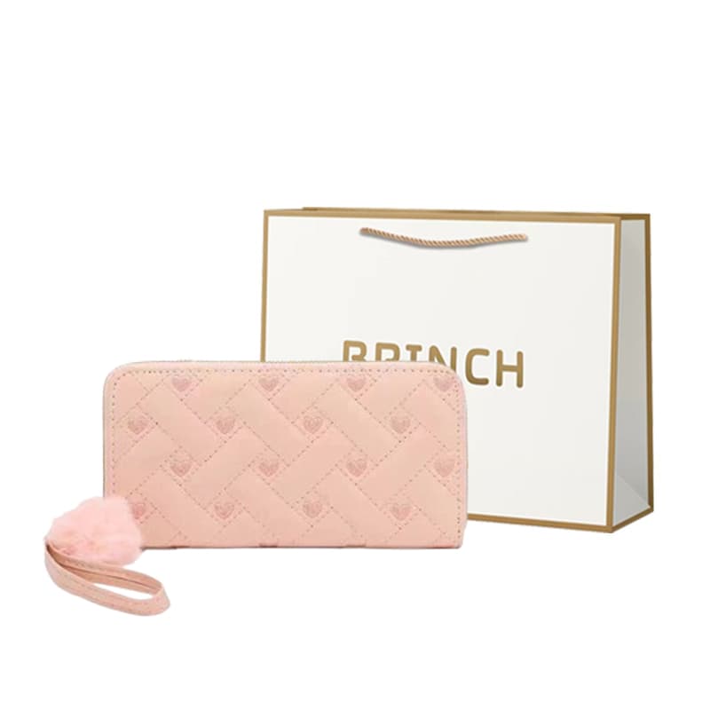 Кошелек BRINCH из искусственной кожи, обычный женский, черный/белый/хаки/коричневый/розовый