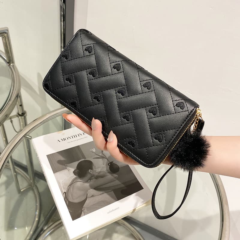 Кошелек BRINCH из искусственной кожи, обычный женский, черный/белый/хаки/коричневый/розовый