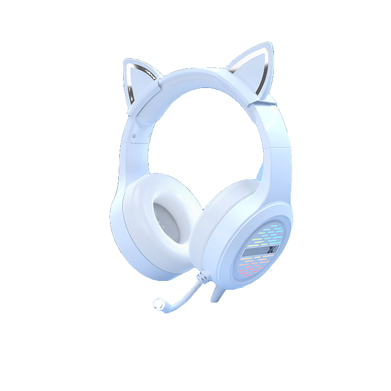 EWEADN 12 розовых наушников с кошачьими ушками, крепящихся на голову, с активным шумоподавлением