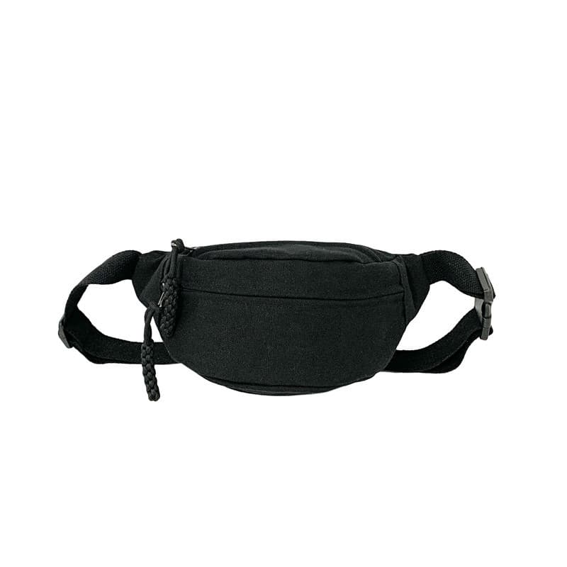 Techson Canvas Bag Fanny Pack Medium Unisex White/Black/Green/Brown