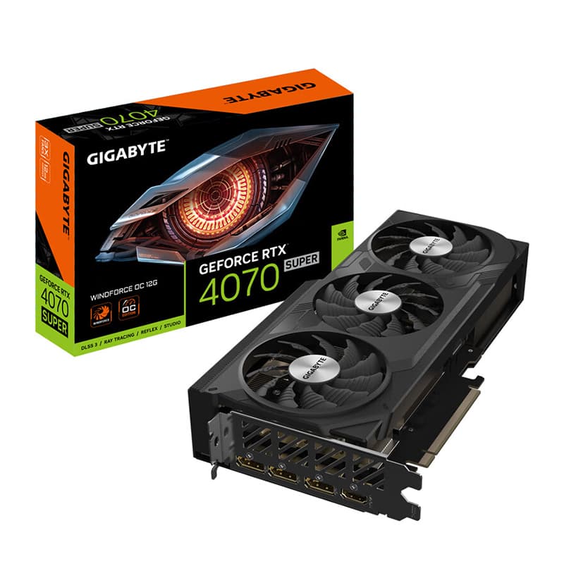 GIGABYTE Storm Demon GeForce RTX 4070 Super WindForce 12G DLSS 3 Esports Game AI Design Independent Graphics Cards