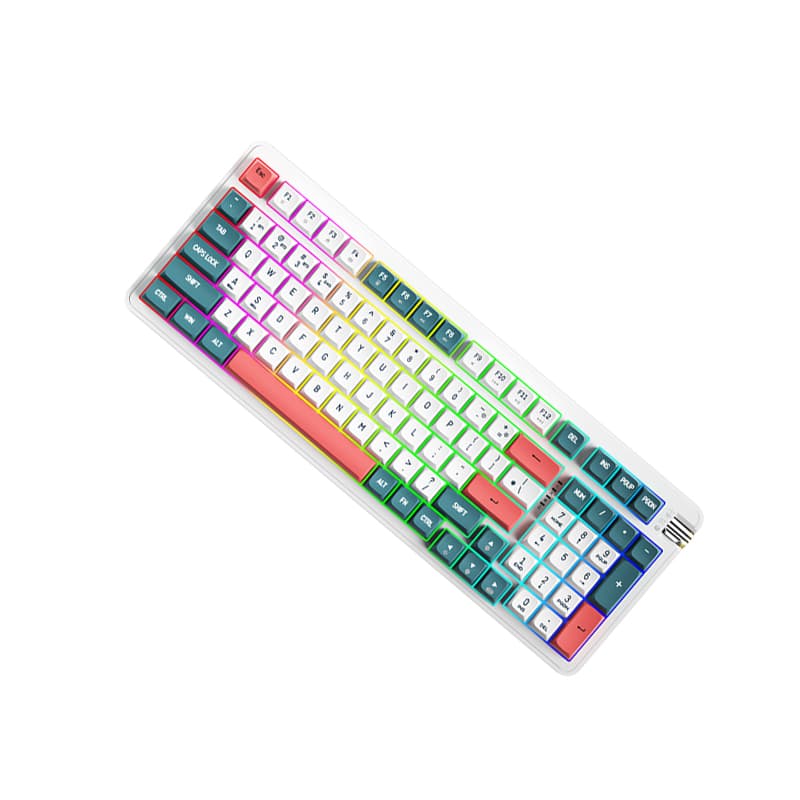 AIGO AG98 Желтая Axis Esports Office RGB с подсветкой и возможностью горячей замены клавиш Пользовательская клавиатура