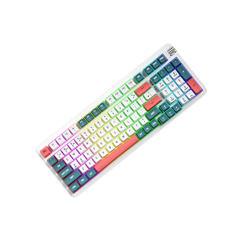 AIGO AG98 Желтая Axis Esports Office RGB с подсветкой и возможностью горячей замены клавиш Пользовательская клавиатура