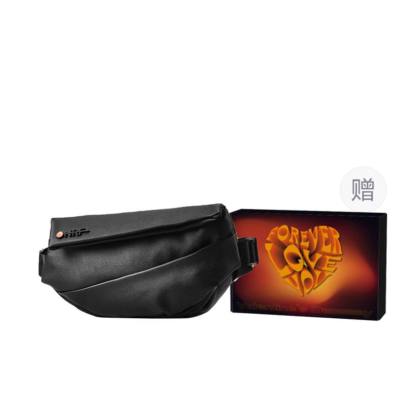 ONRF Сумка через плечо из ПВХ, поясная сумка, нагрудная сумка, сумка через плечо Тубы унисекс Cool Black