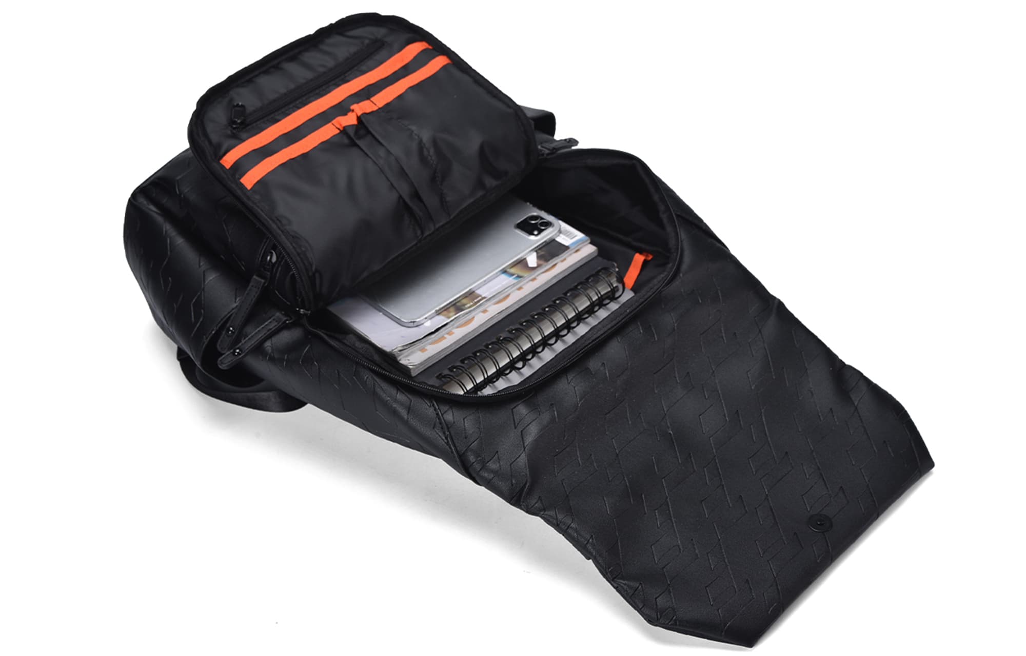 Рюкзак ONRF из ПВХ, сумка для ноутбука, обычный, унисекс, черный