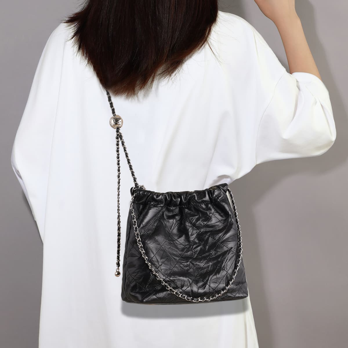 C°BANNER Сумки-мешки из коровьей кожи Сумка через плечо, сумка через плечо Женская черная