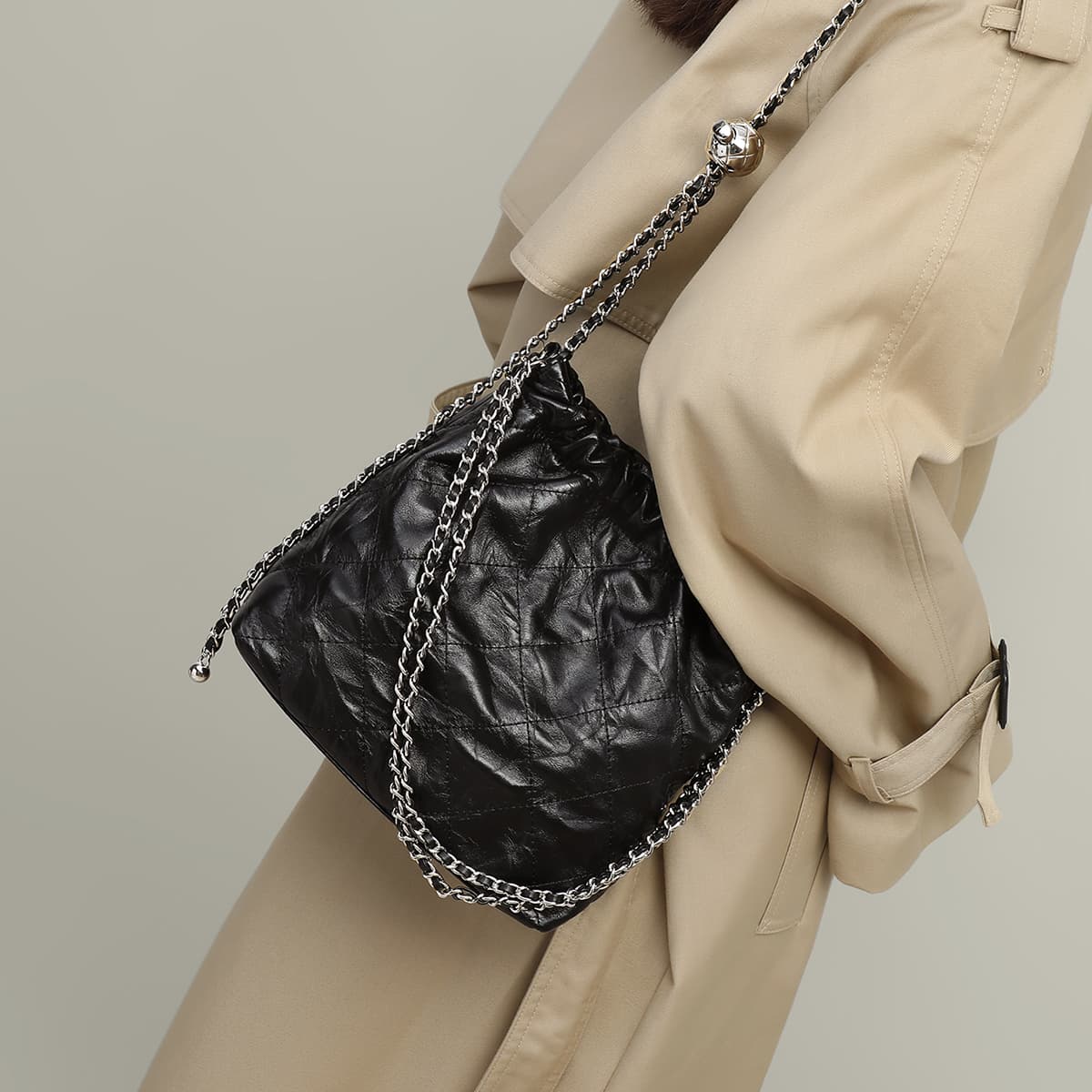 C°BANNER Сумки-мешки из коровьей кожи Сумка через плечо, сумка через плечо Женская черная