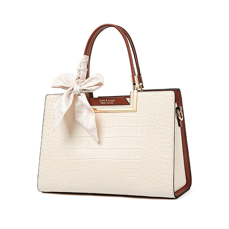 TUCANO Сумка через плечо из коровьей кожи и искусственной кожи на одно плечо Тубы Женская Бежевый абрикос