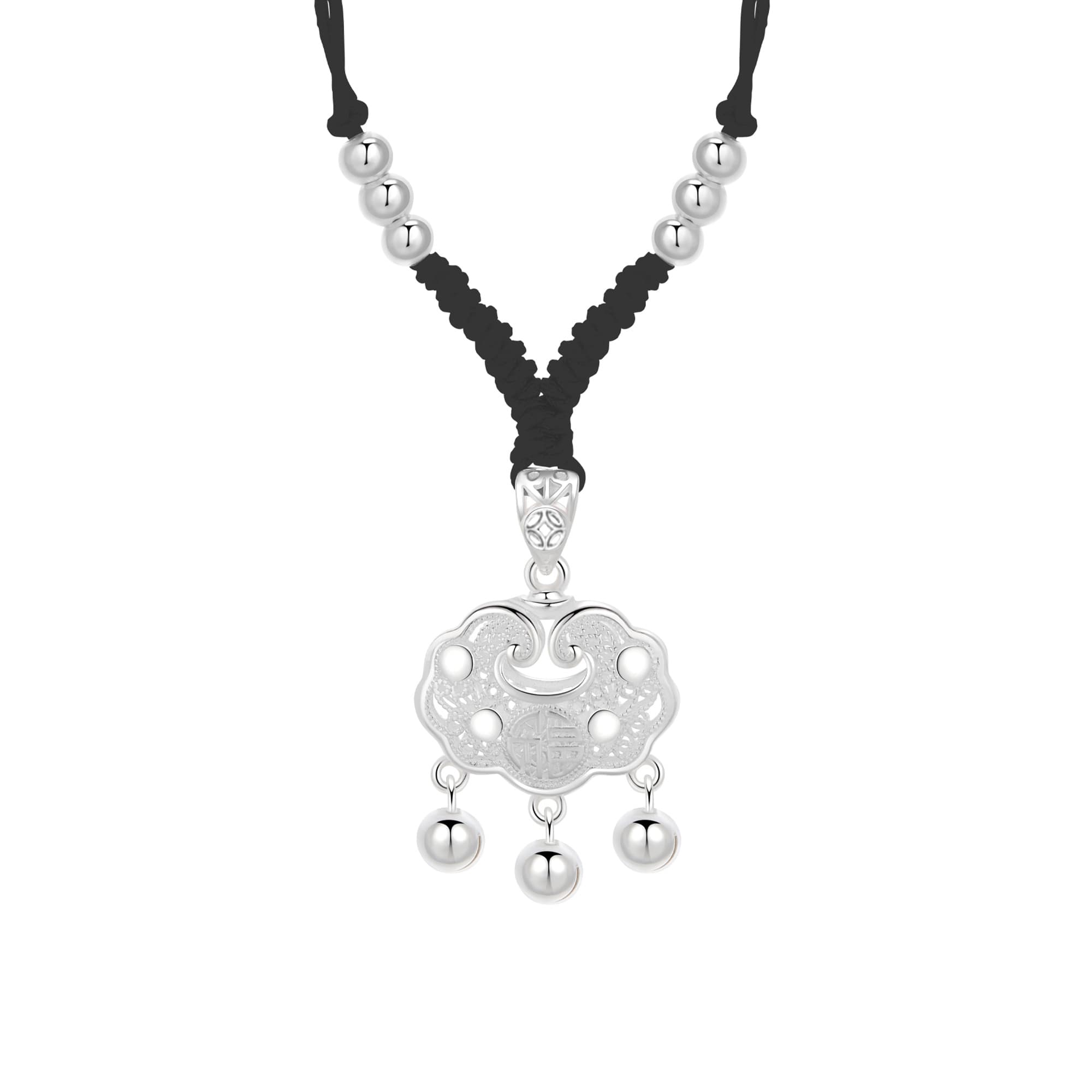 Lao Feng Xiang S990 Серебряные ожерелья унисекс