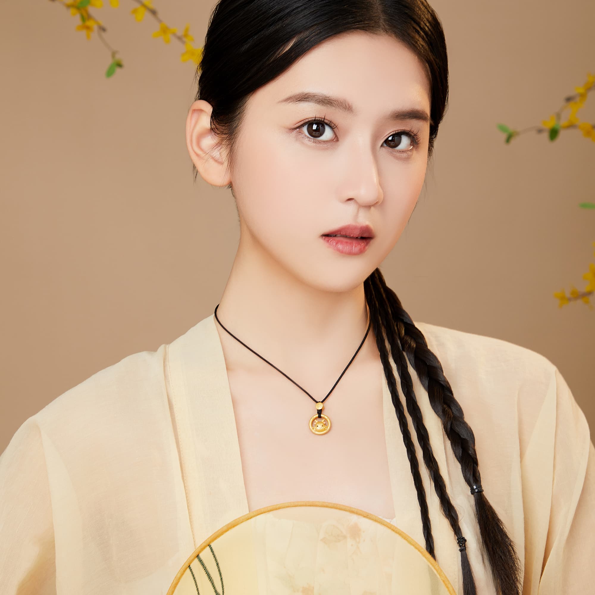 Lao Feng Xiang S925 Серебряные ожерелья унисекс